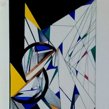 "Geometric painting" başlıklı Tablo Amal tarafından, Orijinal sanat, Diğer