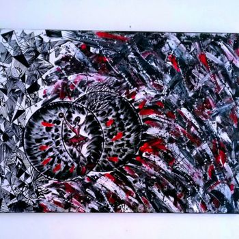 Painting titled "the inexplicable" by Amal, Original Artwork, Acrylic