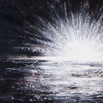 Peinture intitulée "Esplosione di luce" par Amalia Visnadi, Œuvre d'art originale, Huile