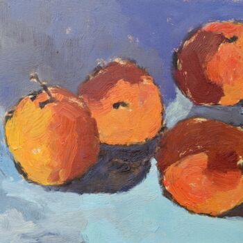 Peinture intitulée "Oranges XI" par Amanda Cutlack, Œuvre d'art originale, Huile Monté sur Panneau de bois