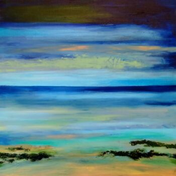 Painting titled "A Moment of Calm" by Amanda Horvath, Original Artwork, Acrylic Mounted on Wood Stretcher frame