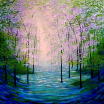 Pintura titulada "The Air that I Brea…" por Amanda Horvath, Obra de arte original, Acrílico Montado en Bastidor de camilla d…