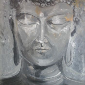 Pintura intitulada "bouddha" por Amandine Eon, Obras de arte originais