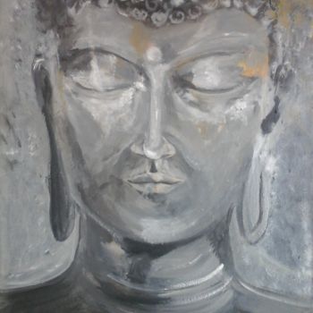 Peinture intitulée "bouddha" par Amandine Eon, Œuvre d'art originale