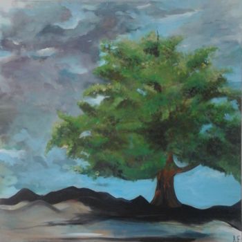 Painting titled "arbre n°3" by Amandine Eon, Original Artwork, Acrylic