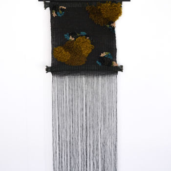 Textielkunst getiteld "Nuit noire" door Amandine Bouet, Origineel Kunstwerk