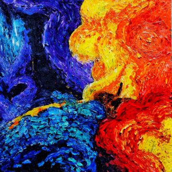 Malarstwo zatytułowany „Nebula” autorstwa Amar Hasshim, Oryginalna praca, Olej