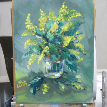 Painting titled "FIORI DI PRIMAVERA" by Amarildo  Reci, Original Artwork, Oil