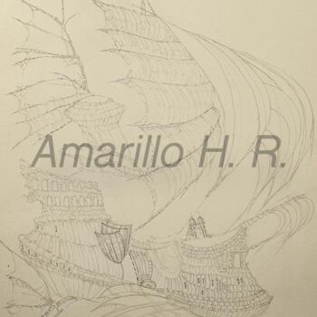 Dessin intitulée "NAUTILO" par Amarillohr, Œuvre d'art originale, Crayon