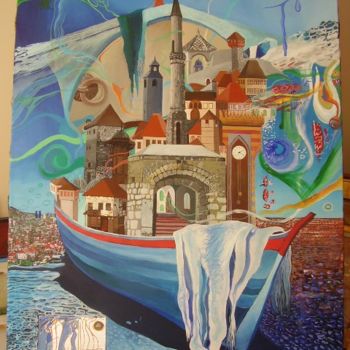 Painting titled "bosnian theme" by Amar Porobic, Original Artwork