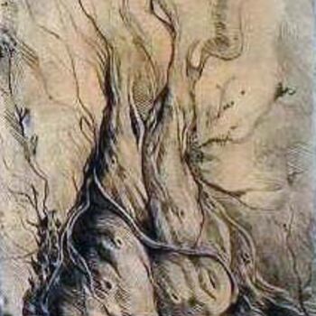 Painting titled "Love tree" by Amar Amarni, Original Artwork
