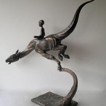 Sculpture titled "fourth rider 2" by Alexander Makarenko, Original Artwork, Bronze