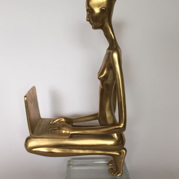 Sculpture intitulée "eva online" par Alexander Makarenko, Œuvre d'art originale