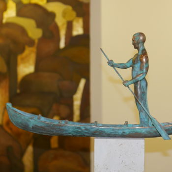 Escultura titulada "boat" por Alexander Makarenko, Obra de arte original