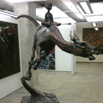 Escultura intitulada "fourth rider" por Alexander Makarenko, Obras de arte originais