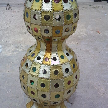 Design intitulée "lampe jarre" par Sobel, Œuvre d'art originale