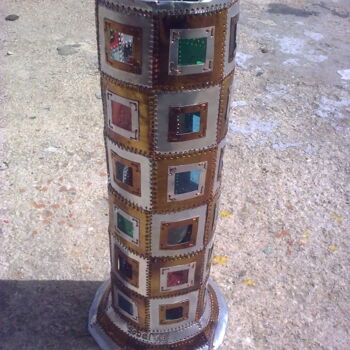 Design intitulée "lampe colonne color…" par Sobel, Œuvre d'art originale