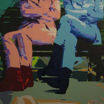 Painting titled "SHOES" by Amato Patriarca, Original Artwork