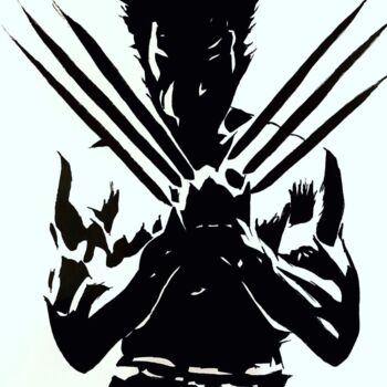 Zeichnungen mit dem Titel "Wolverine" von Amaury Dupeu, Original-Kunstwerk, Tinte