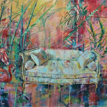Pintura titulada "Mi salón" por Amaya F Fariza, Obra de arte original, Oleo