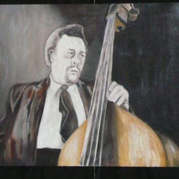Schilderij getiteld "jazzman" door Nicolle Amblard-Chomeyrac, Origineel Kunstwerk
