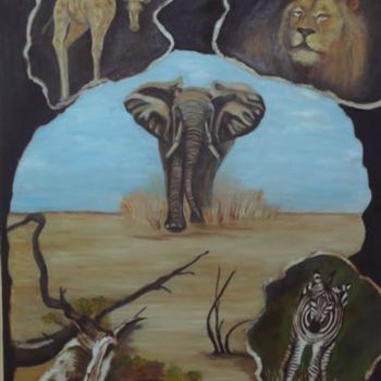 "Zimbabwé" başlıklı Tablo Nicolle Amblard-Chomeyrac tarafından, Orijinal sanat