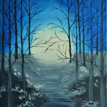 Painting titled "“ in the wood “" by Amela Muranovic Alagic, Original Artwork, Acrylic