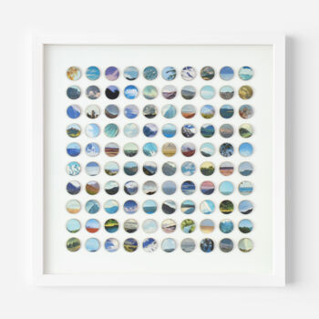 Collages intitulée "Sea and Sky Landsca…" par Amelia Coward, Œuvre d'art originale, Collages