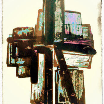Digitale Kunst mit dem Titel "Border towns" von Amelia Latiff, Original-Kunstwerk, Digitale Malerei