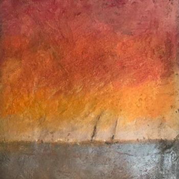 Painting titled "Sunset" by Amélie Brunet, Original Artwork, Acrylic
