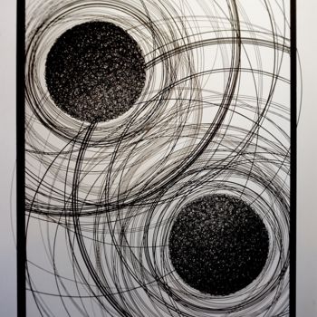 Tekening getiteld "Oscillation III" door Pogum, Origineel Kunstwerk, pigmenten