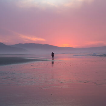 Fotografía titulada "Solitude au coucher…" por Amélie Louys, Obra de arte original, Fotografía digital