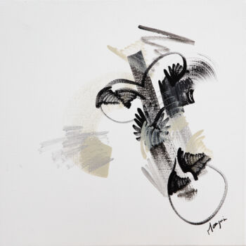 Peinture intitulée "Me & U2" par Amélie Mauguin, Œuvre d'art originale, Acrylique