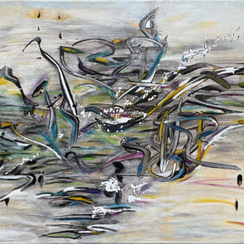 Peinture intitulée "Comme par enchantem…" par Amélie Osleau, Œuvre d'art originale, Pastel Monté sur Châssis en bois