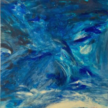 Peinture intitulée "Orage" par Amélie Osleau, Œuvre d'art originale, Acrylique