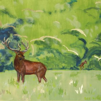 Картина под названием "RENDEZ-VOUS" - Amélie Romet, Подлинное произведение искусства, Акрил Установлен на Деревянная рама дл…