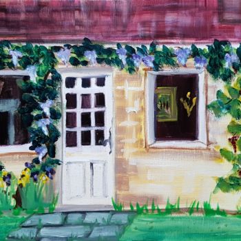 Картина под названием "LE CORMIER" - Amélie Romet, Подлинное произведение искусства, Масло Установлен на Деревянная рама для…