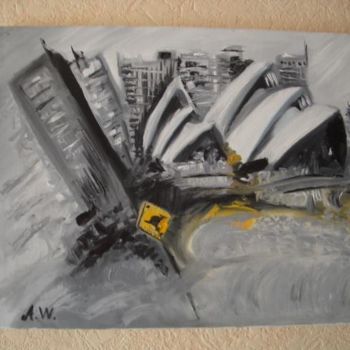 Painting titled "australie" by Amélie Waller, Original Artwork