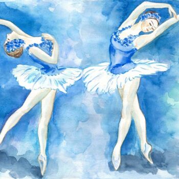 Malerei mit dem Titel "Dancers" von Amelly Abraham, Original-Kunstwerk