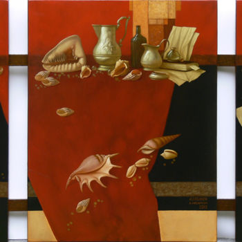 Картина под названием "Натюрморт" - Александр Мельников, Подлинное произведение искусства, Масло