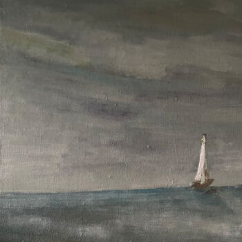 Pintura intitulada "Mar aberto" por Américo Venâncio Lopes Machado Filho, Obras de arte originais, Acrílico
