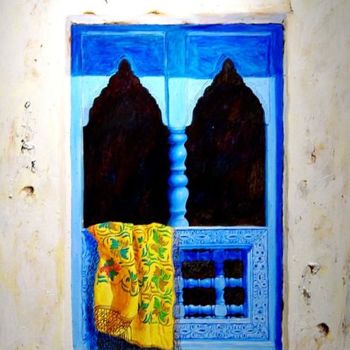绘画 标题为“Fenêtre à Essaouira” 由Boukhari, 原创艺术品