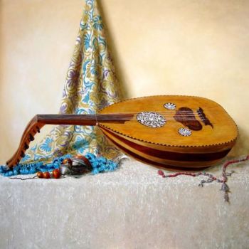 Painting titled "Instrument de music" by Boukhari, Original Artwork