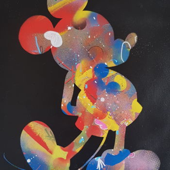 Peinture intitulée "Enfance en couleur" par Madig, Œuvre d'art originale, Acrylique