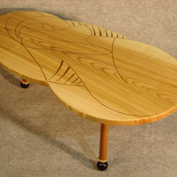 Design intitulée "Table Design N°18" par Amir Dzafic, Œuvre d'art originale, Meuble