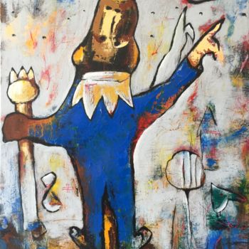 Painting titled "14. Le seigneur...?" by Georgy Amiridze, Original Artwork, Acrylic
