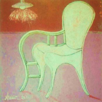 Painting titled "The Symphony Chair" by Amir Wahib, Original Artwork, Oil