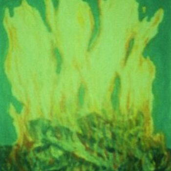 "The Fire" başlıklı Tablo Amir Wahib tarafından, Orijinal sanat, Petrol