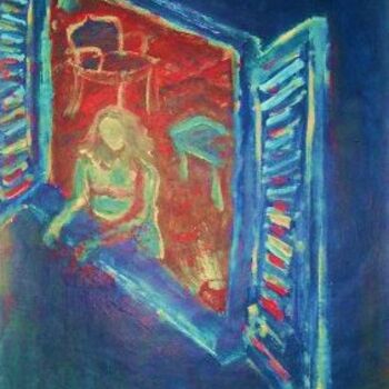 绘画 标题为“From The Window” 由Amir Wahib, 原创艺术品, 油