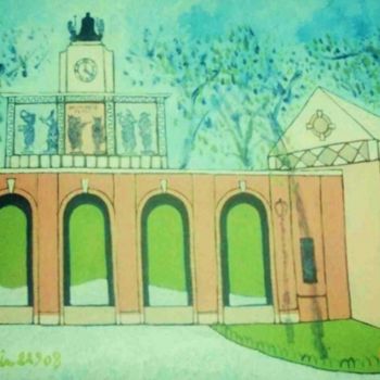 Pintura intitulada "De La Corte Clock" por Amir Wahib, Obras de arte originais